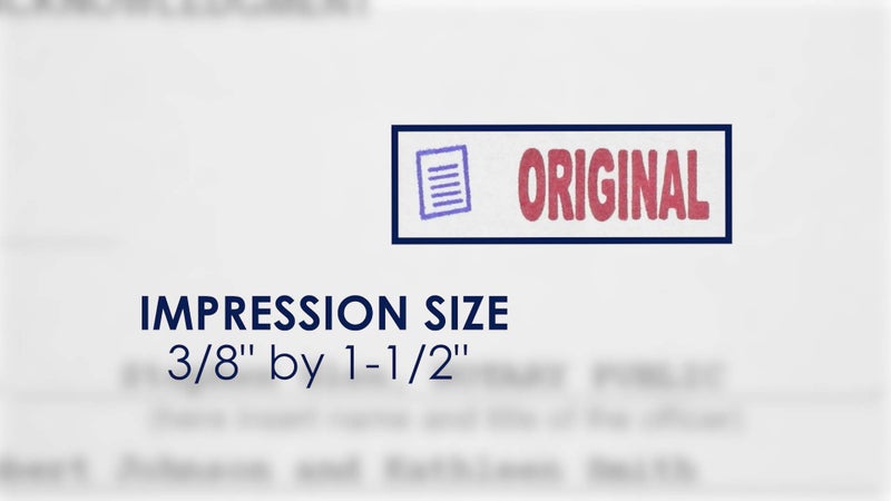 MasterMark Premium 2-Color Pre-Inked Office Stamp (Original) - Image 3